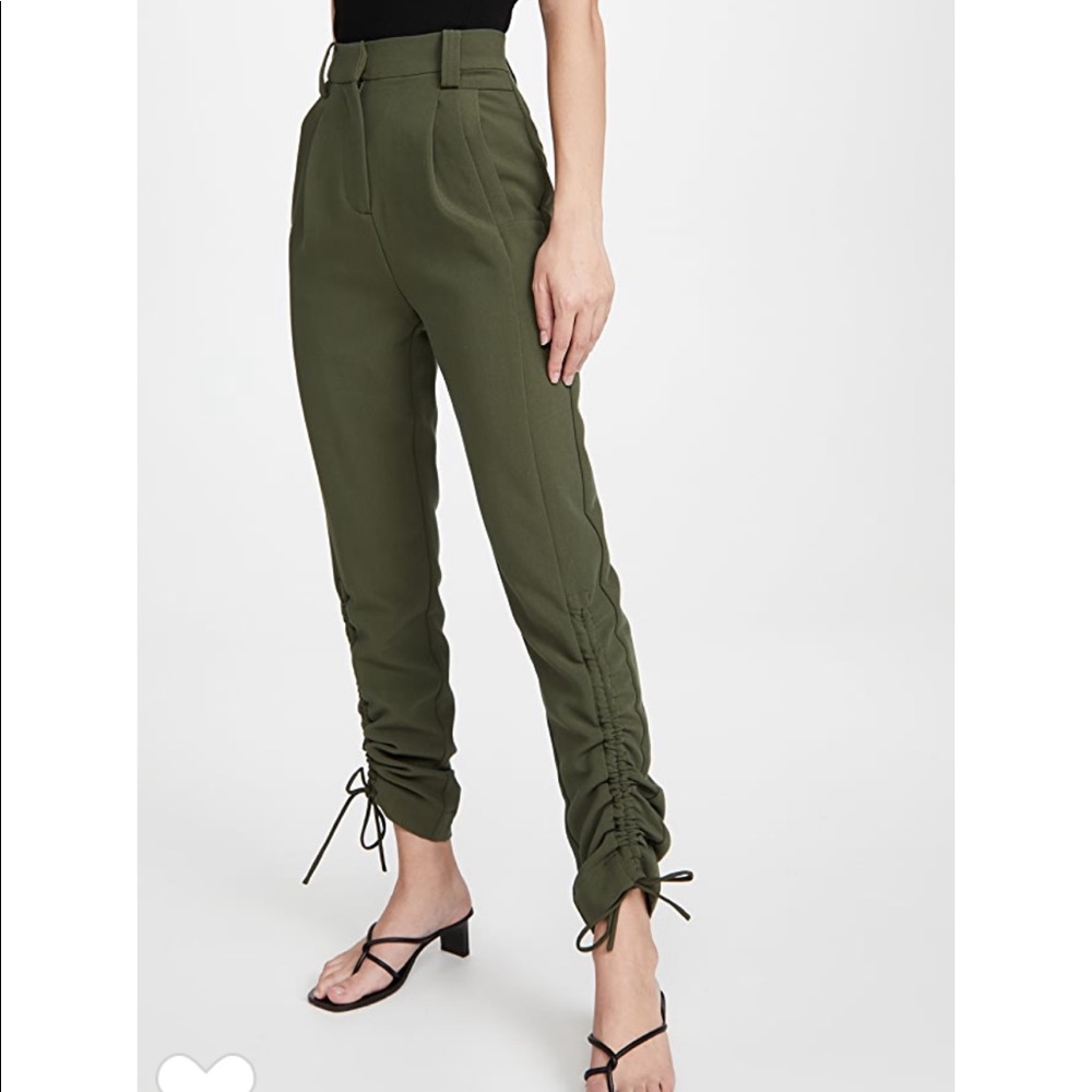 Aje olive interlace pants